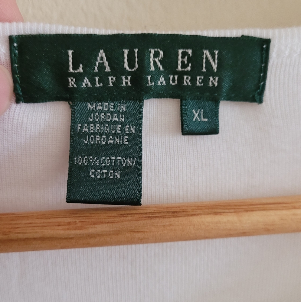 Lauren Ralph Lauren Top XL Metallic Logo - Picture 3 of 7